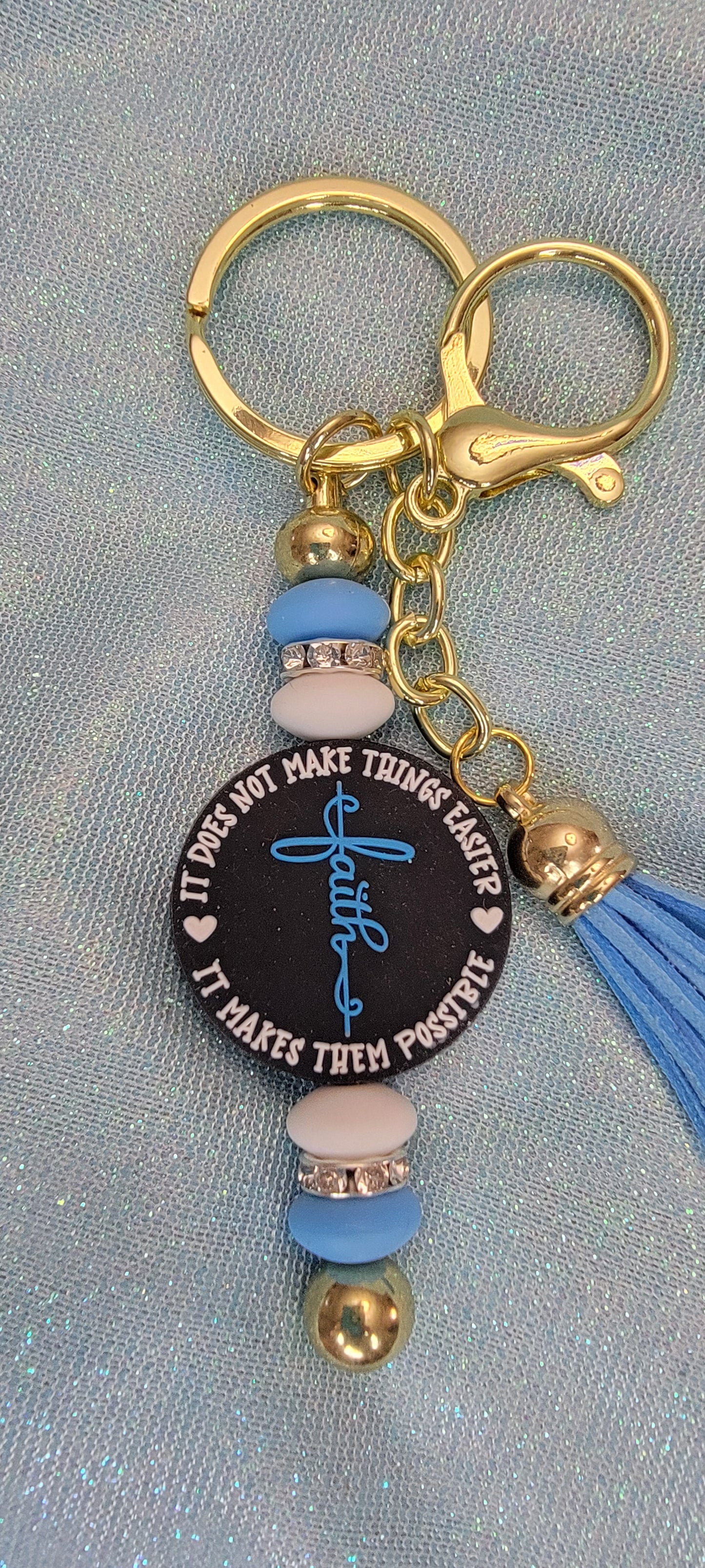 Silicone Beaded Keychains