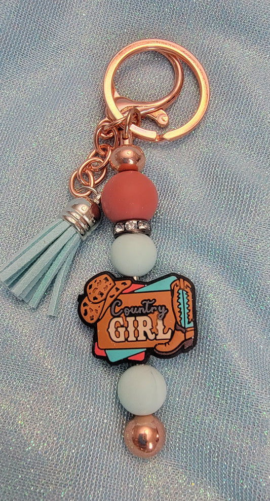 Silicone Beaded Keychains