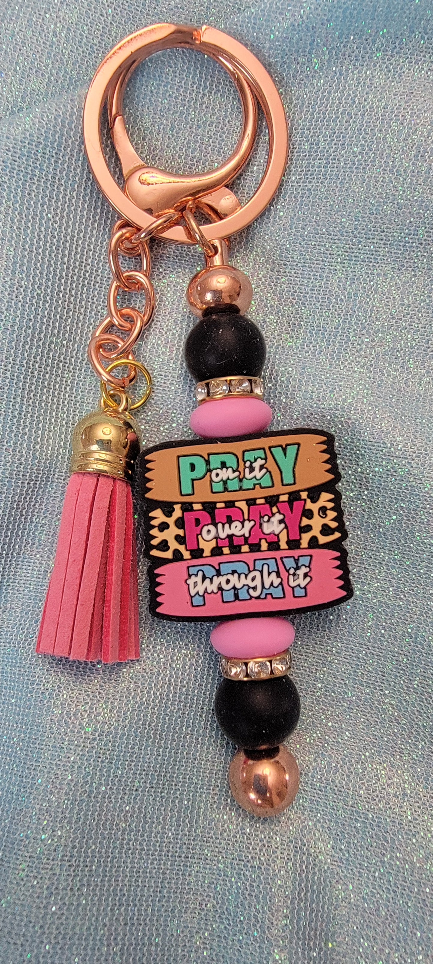 Silicone Beaded Keychains