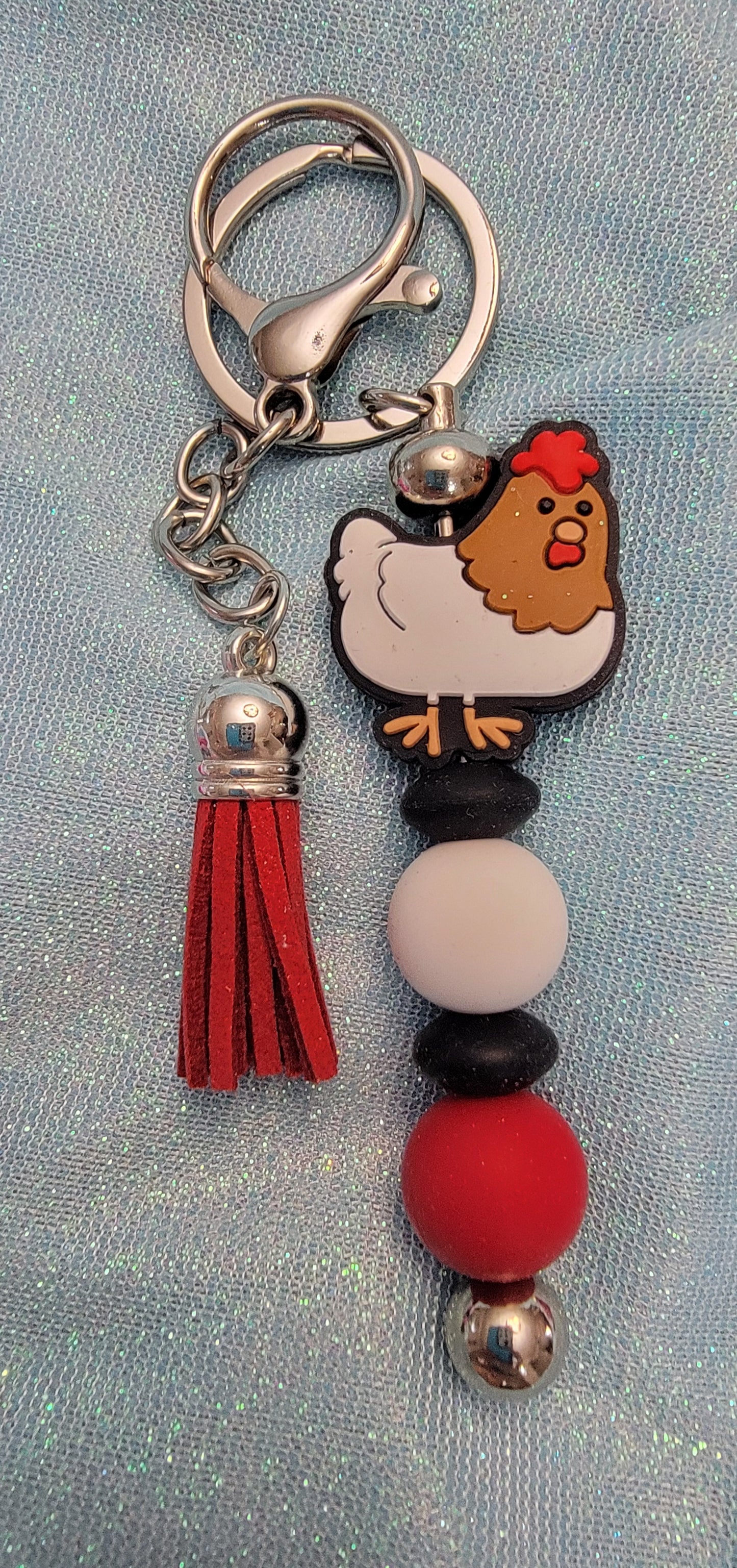 Silicone Beaded Keychains