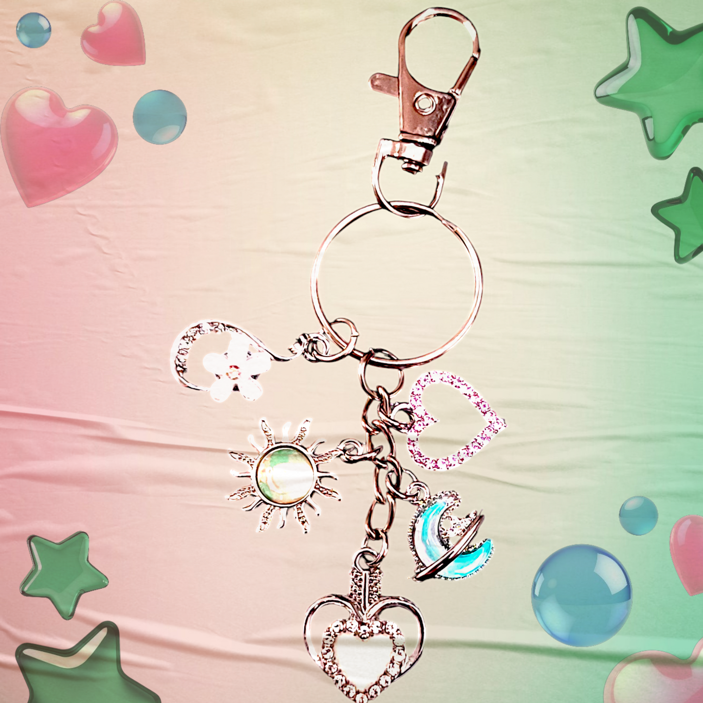 Custom charm keychain