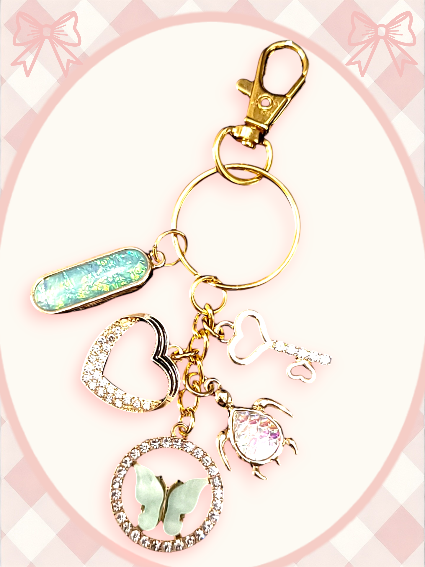 Custom charm keychain