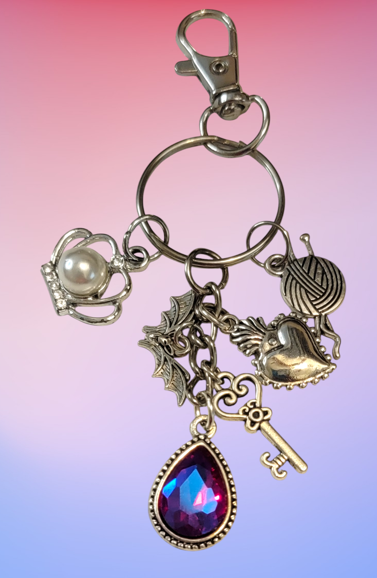 Custom charm keychain