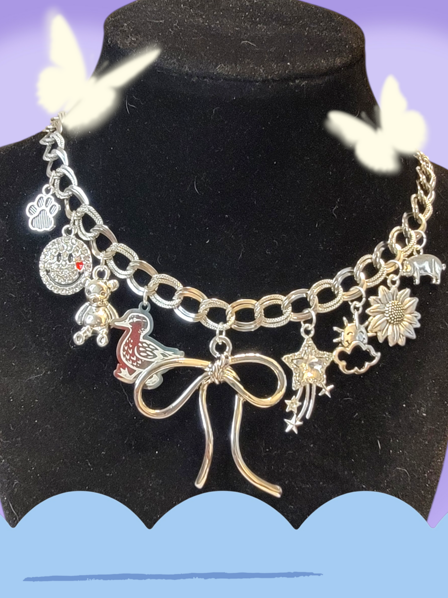 Silver Charm Necklace